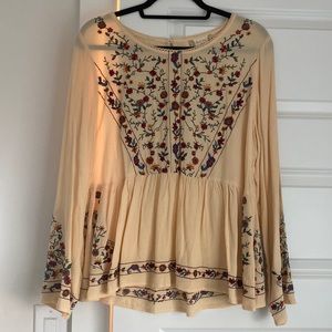 Altar’d State Embroidered Peplum Top